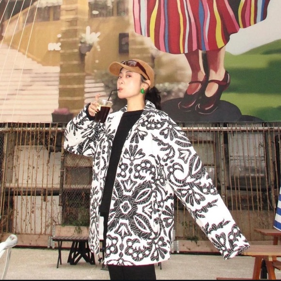 Size L | Zara | NWT Cotton Padded Coat - Picture 2 of 15